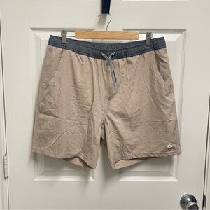 COPY - BURLEBO Men's Athletic Shorts - Tan and Gray